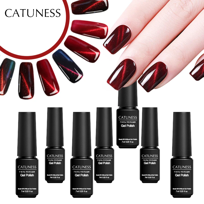 CATUNESS Cat Eye Poly Gel UV Varnish Semi-Permanent Soak Off Glitter Gel for Design Lucky Polygel Kit Colors 3D Magnetic
CATUNESS Cat Eye Poly Gel UV Varnish Semi-Permanent Soak Off Glitter Gel for Design Lucky Polygel Kit Colors 3D Magnetic