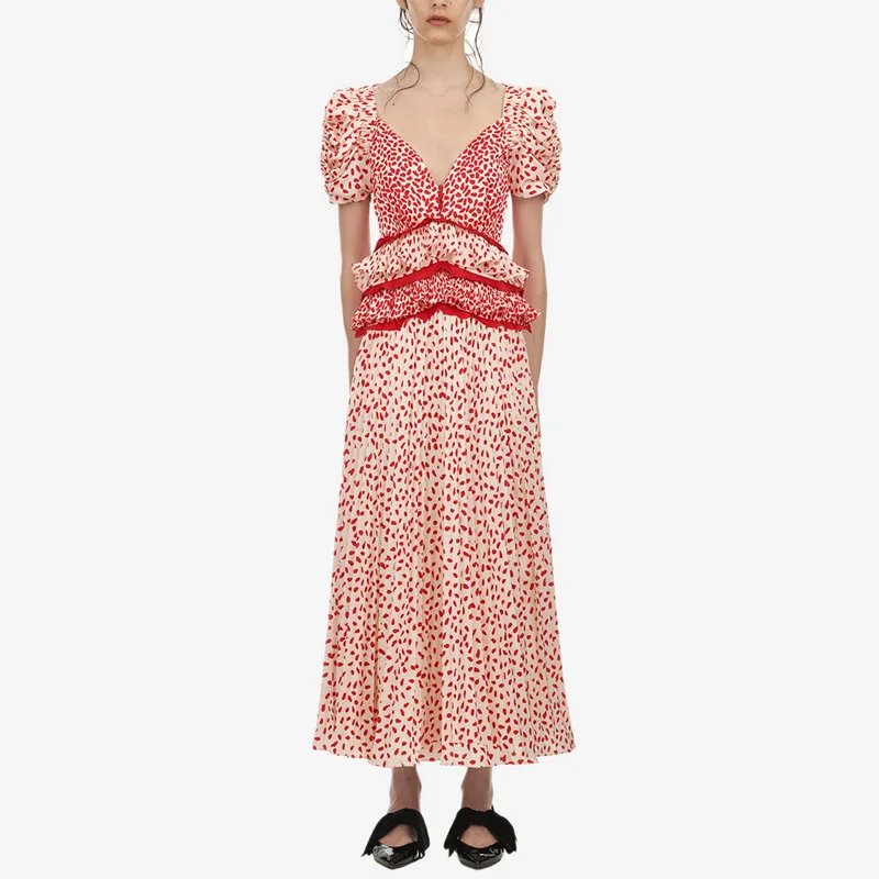High Quality 2019 New Fashion Woman Maxi Dress Short Sleeve High Waist Print Ruffles Split Long Dress Beach Party Vestidos
High Quality 2019 New Fashion Woman Maxi Dress Short Sleeve High Waist Print Ruffles Split Long Dress Beach Party Vestidos