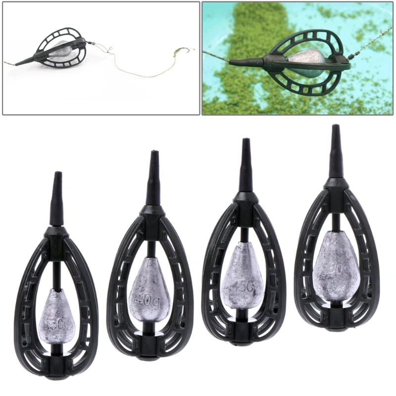 1PC Carp Fishing Swim Feeder In-line Method Lure Cage Basket Bait Trap Lead Sinker
1PC Carp Fishing Swim Feeder In-line Method Lure Cage Basket Bait Trap Lead Sinker