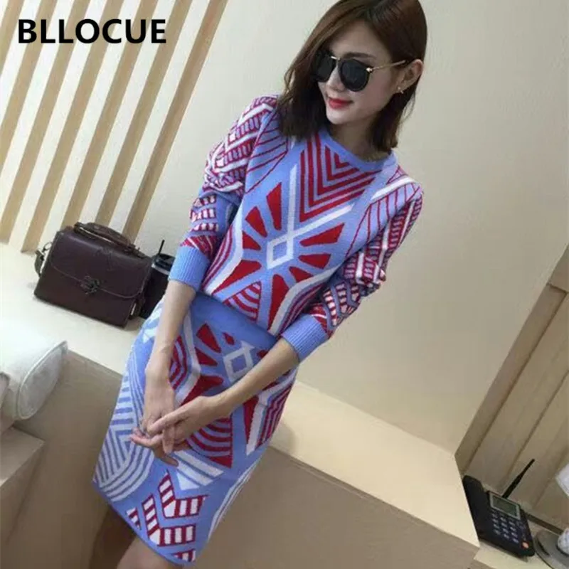 BLLOCUE 2019 New Autumn Women National wind Geometric Pattern Sweater Tops and Skirt Sets Knitting 2 Piece Set
BLLOCUE 2019 New Autumn Women National wind Geometric Pattern Sweater Tops and Skirt Sets Knitting 2 Piece Set