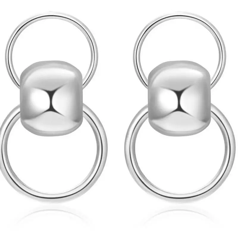 Double Ring Earrings Simple Geometric Stud Earrings Non-sensitive Women Jewelry Mother's Day Gift Gracias Regalo
Double Ring Earrings Simple Geometric Stud Earrings Non-sensitive Women Jewelry Mother's Day Gift Gracias Regalo