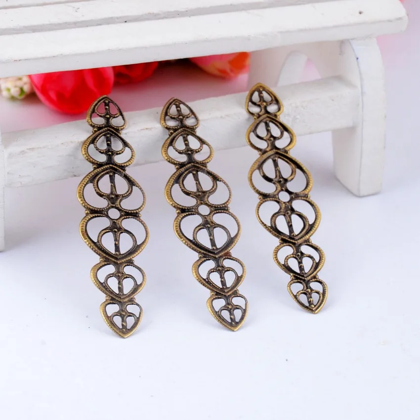 Free shipping 20Pcs Antique Bronze Filigree Love Heart Wraps Connectors Embellishments Decoration DIY Findings 5.3x1.4cm F0382
Free shipping 20Pcs Antique Bronze Filigree Love Heart Wraps Connectors Embellishments Decoration DIY Findings 5.3x1.4cm F0382