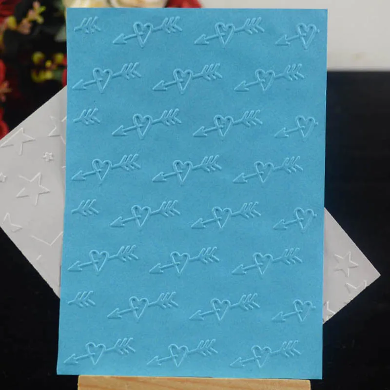 Arrow through in a heart embossing folder background for DIY Scrapbooking Decorative Embossing card making
Arrow through in a heart embossing folder background for DIY Scrapbooking Decorative Embossing card making