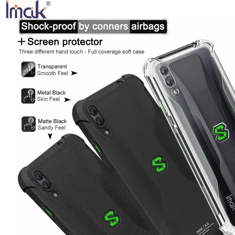 100% Genuine IMAK For Xiaomi Black Shark 2 Case Airbag Soft TPU Case For Black Shark 2 Cover Shockproof Phone Protective Shield
100% Genuine IMAK For Xiaomi Black Shark 2 Case Airbag Soft TPU Case For Black Shark 2 Cover Shockproof Phone Protective Shield