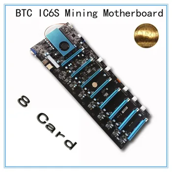 Mining Motherboard BTC IC6S 8 Graphics Cards Slots PCI Express 8 to 16x Slots DDR4 VGA USB2.0 SATA3.0 Mainboard
Mining Motherboard BTC IC6S 8 Graphics Cards Slots PCI Express 8 to 16x Slots DDR4 VGA USB2.0 SATA3.0 Mainboard