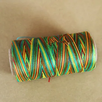 250M/Roll manual leather bag sewing line export quality gold leather line colorful flat wax line 210D /150D five color wax
250M/Roll manual leather bag sewing line export quality gold leather line colorful flat wax line 210D /150D five color wax