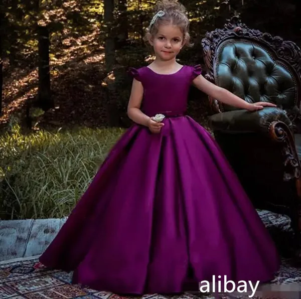New Purple Ball Gown Flower Girl Dresses for Wedding Satin with Sash Custom Made Girls Pageant Gown Party Birthday Dress
New Purple Ball Gown Flower Girl Dresses for Wedding Satin with Sash Custom Made Girls Pageant Gown Party Birthday Dress