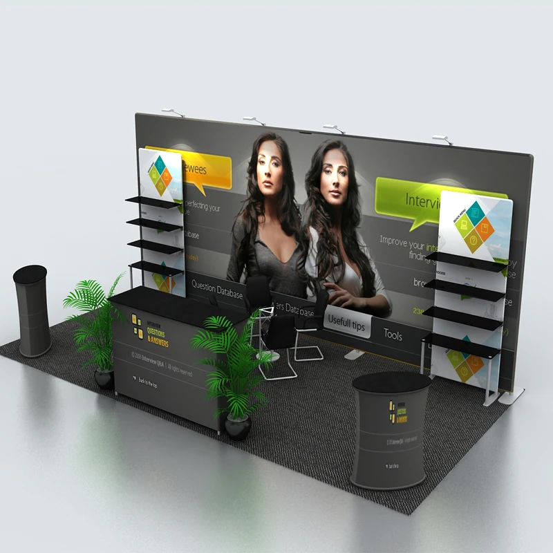 20ft tension fabric portable trade show display booth system kits with product shelf counter spotlights custom size free ship
20ft tension fabric portable trade show display booth system kits with product shelf counter spotlights custom size free ship