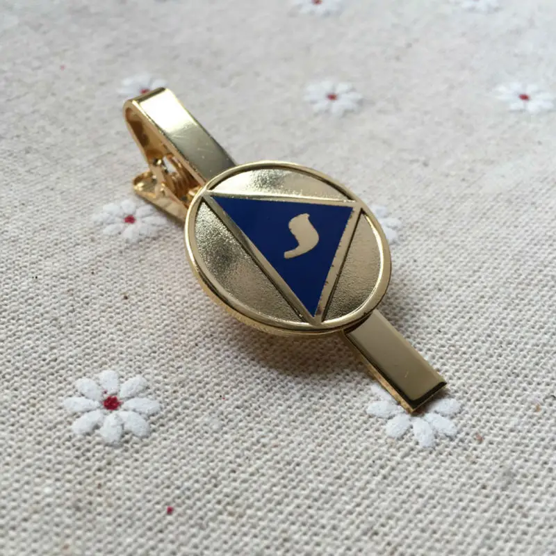 M044 YOD Lodge of Perfection 14th Degree Scottish Rite Masonic Freemason Tie Bar Clip Freemasonry masons tie clips clasp | Украшения и