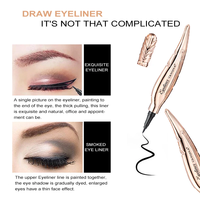 2019 Feather Shape Black Liquid EyeLiner Long-lasting Eye liner Pencil Women Waterproof Eyes Makeup Cosmetics Tools TSLM2
2019 Feather Shape Black Liquid EyeLiner Long-lasting Eye liner Pencil Women Waterproof Eyes Makeup Cosmetics Tools TSLM2