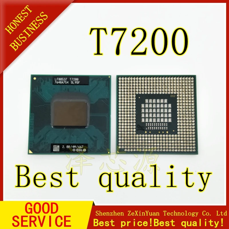 2PCS T7200 7200 SL9SF CPU 4M Socket 479 (Cache/2.0GHz/667/Dual-Core) Laptop processor
2PCS T7200 7200 SL9SF CPU 4M Socket 479 (Cache/2.0GHz/667/Dual-Core) Laptop processor