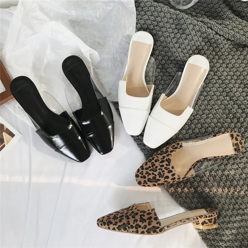 Celebrity leather closed toe mules shoes girls modis sexy leopard patterns transparent patchwork round heels slippers women
Celebrity leather closed toe mules shoes girls modis sexy leopard patterns transparent patchwork round heels slippers women