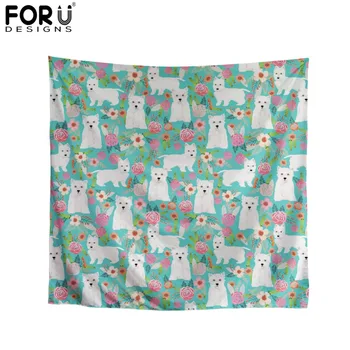 FORUDESIGNS Westie Floral Style Women Luxury Square Scarf High Quality Head Scarf Silk Shawl Fashion Foulard Femme Neckerchief
FORUDESIGNS Westie Floral Style Women Luxury Square Scarf High Quality Head Scarf Silk Shawl Fashion Foulard Femme Neckerchief