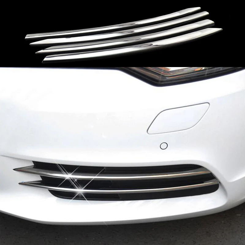 4x Steel Front Fog Light Lamp Decorator Stripe Cover Trim For Audi A6 C7 12-2015
4x Steel Front Fog Light Lamp Decorator Stripe Cover Trim For Audi A6 C7 12-2015