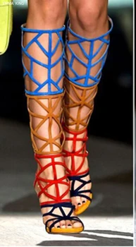Hot Sale Botas Mujer Summer Exquisite Knee High Boots Open Toe Hollow Out Sandals Women Shoes Sexy Zapatos De Mujer High Heels
Hot Sale Botas Mujer Summer Exquisite Knee High Boots Open Toe Hollow Out Sandals Women Shoes Sexy Zapatos De Mujer High Heels
