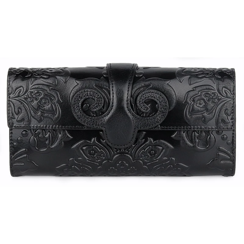 Guaranteed Genuine Oil Waxing Leather Embossing Flower Women Wallet Large Capacity National Style Ladies Multi-function Purses
Guaranteed Genuine Oil Waxing Leather Embossing Flower Women Wallet Large Capacity National Style Ladies Multi-function Purses