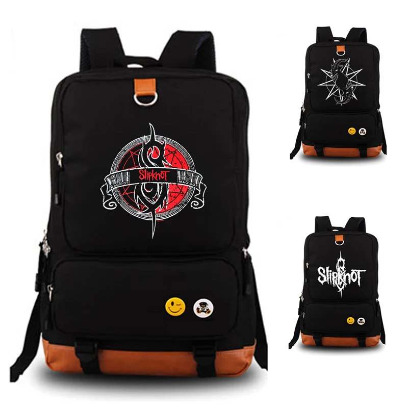 Slipknot Heavy metal band school bag Men women's backpack student school bag Notebook backpack Daily backpack
Slipknot Heavy metal band school bag Men women's backpack student school bag Notebook backpack Daily backpack