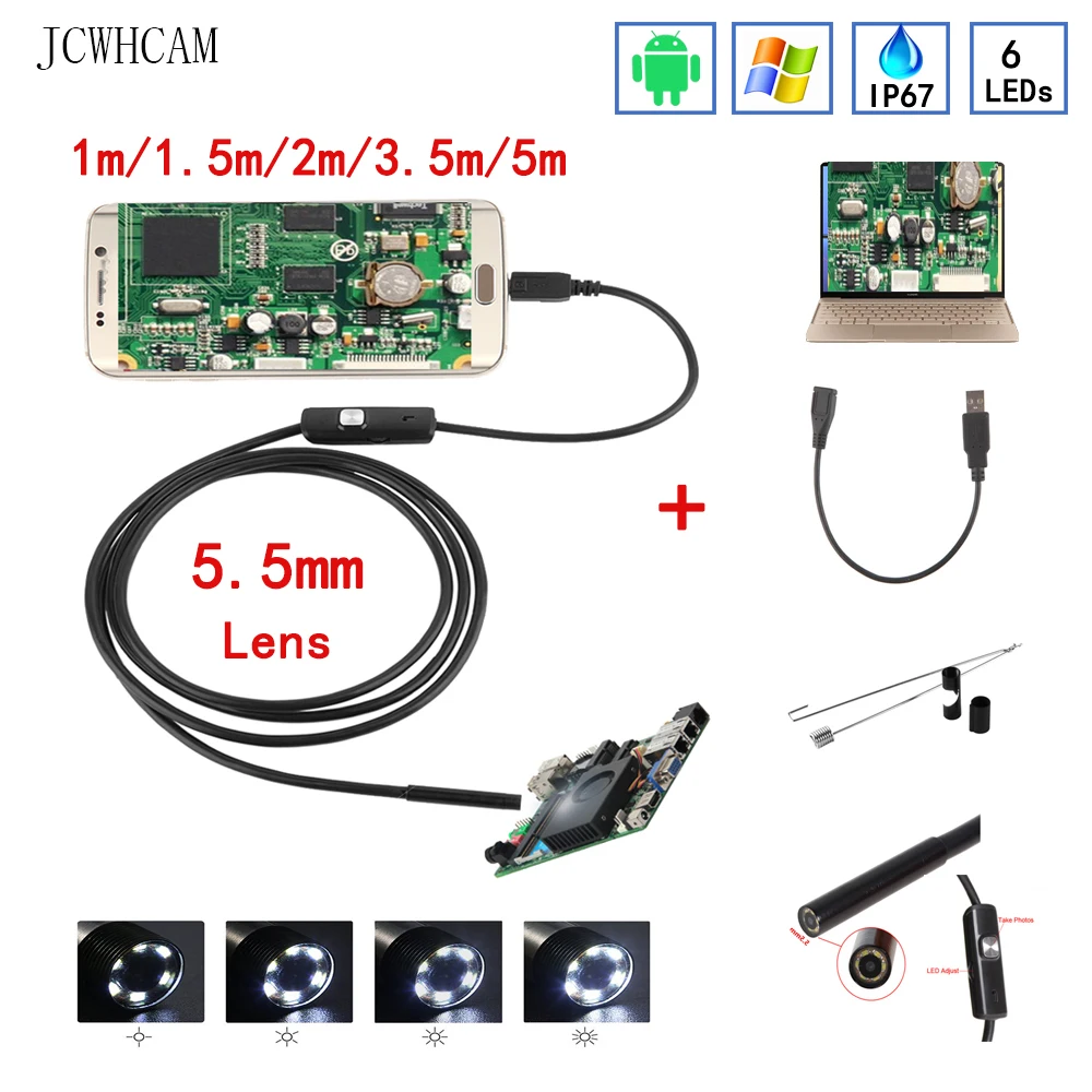5.5/7/8mm Lens Endoscope Camera 1M To 10M Wire HD Borescopes Waterproof Led Light For Searching Thing Car Repair Pipe Inspection
5.5/7/8mm Lens Endoscope Camera 1M To 10M Wire HD Borescopes Waterproof Led Light For Searching Thing Car Repair Pipe Inspection