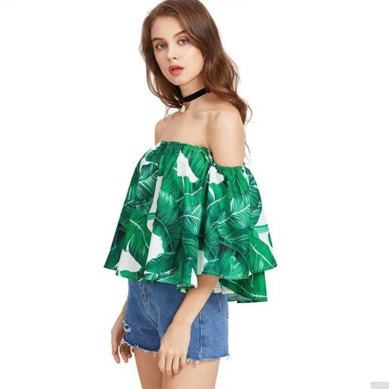 NiceMix 2019 Blusa Chemise Femme Women Summer Off Shoulder Slash Neck Short Sleeve Top Casual Ruffles Short Blouse green
NiceMix 2019 Blusa Chemise Femme Women Summer Off Shoulder Slash Neck Short Sleeve Top Casual Ruffles Short Blouse green