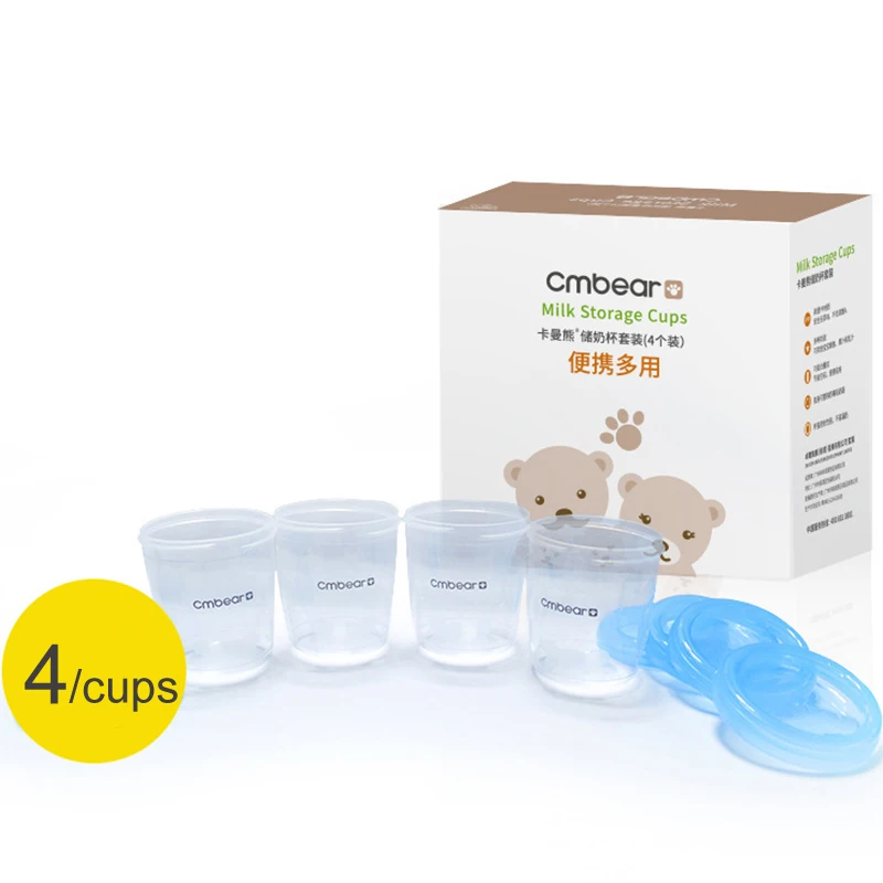 Cmbear 4pcs 180ML/6OZ Baby Milk Storage Cup Resuable BPA Free Breast Milk Storage Cup Set
Cmbear 4pcs 180ML/6OZ Baby Milk Storage Cup Resuable BPA Free Breast Milk Storage Cup Set