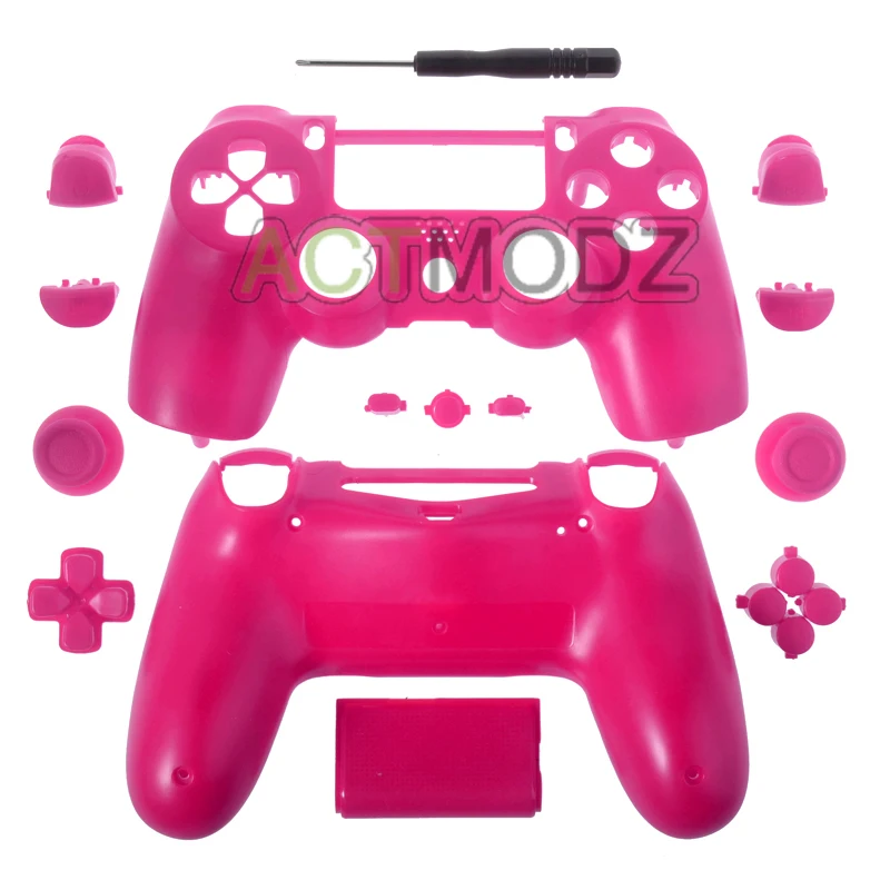 Solid Pink Full Set Shell Case Buttons Replacement Parts for PS4 Gaming Controller #P4M07
Solid Pink Full Set Shell Case Buttons Replacement Parts for PS4 Gaming Controller #P4M07