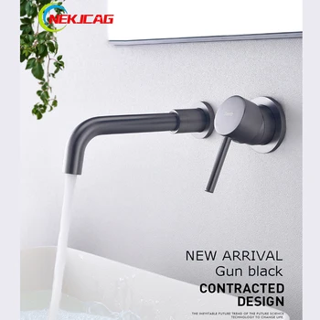 Full Copper Gun Black Mixing Valve Hot and Cold Dark Wall-mounted Single Handle Single Hole Basin Mixer
Full Copper Gun Black Mixing Valve Hot and Cold Dark Wall-mounted Single Handle Single Hole Basin Mixer
