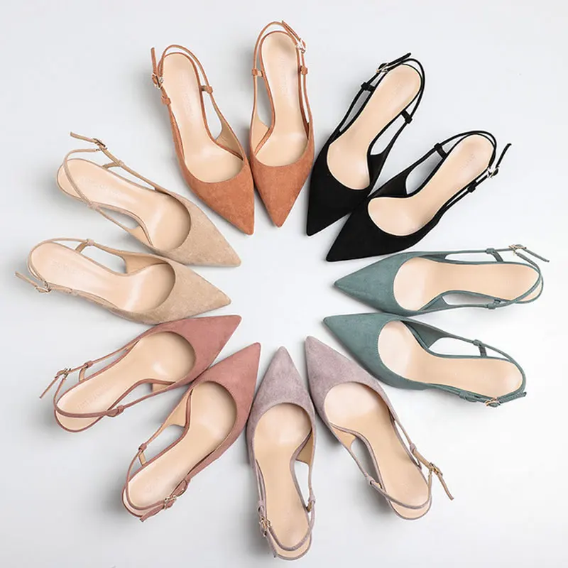 Top Qulaity Women Nude Heels Pumps 6CM High Heels Pointed Toe Women Slingbacks Shoes Women Office Shoes Chaussure Femme 2019
Top Qulaity Women Nude Heels Pumps 6CM High Heels Pointed Toe Women Slingbacks Shoes Women Office Shoes Chaussure Femme 2019