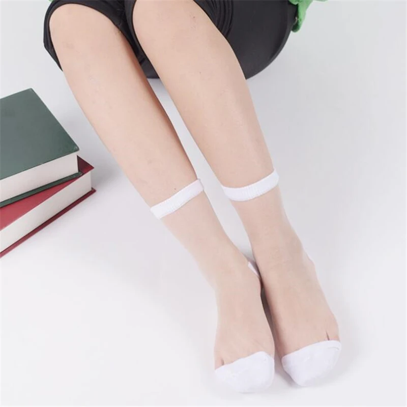 YGYEEG 1 Pairs Women's Socks Comfortable Sheer Summer Ankle Transparent Crystal Lace Black White Ladies Socks Calcetines Girl
YGYEEG 1 Pairs Women's Socks Comfortable Sheer Summer Ankle Transparent Crystal Lace Black White Ladies Socks Calcetines Girl