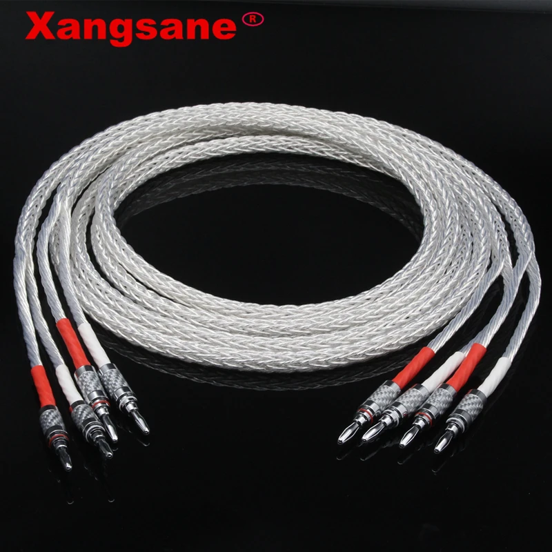 Xangsane 8ag OCC Silver-plated Hifi Speaker Cable High Performance Speaker Amplifier sound Connecting line
Xangsane 8ag OCC Silver-plated Hifi Speaker Cable High Performance Speaker Amplifier sound Connecting line