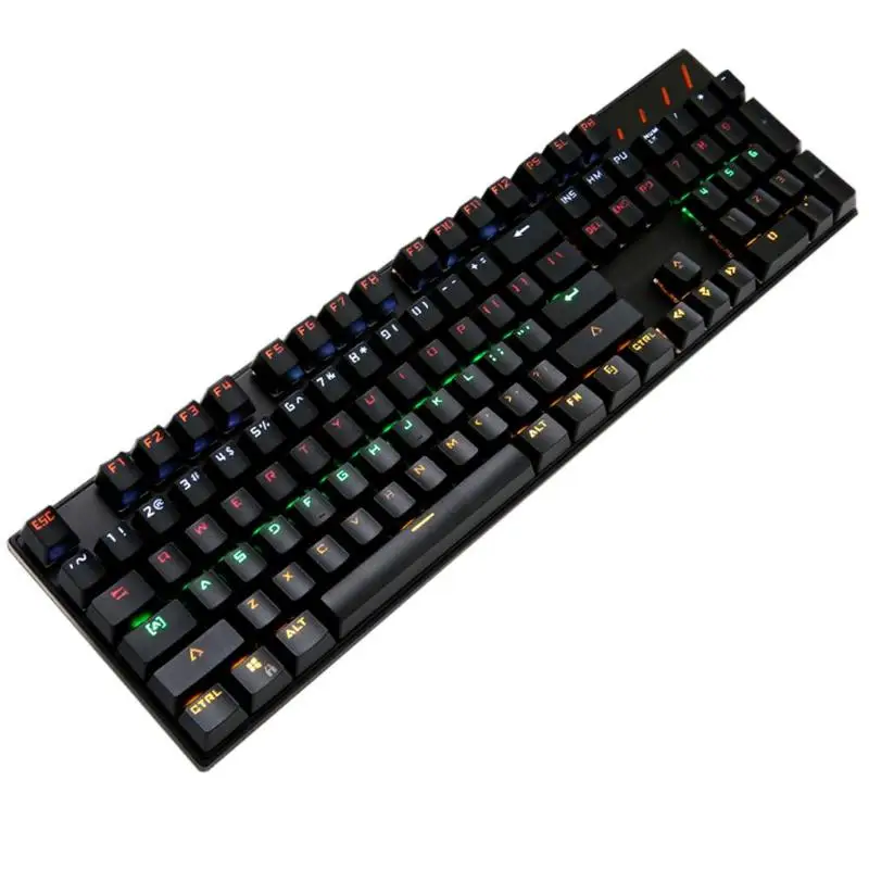 ALLOYSEED K10 Mechanical Gaming Keyboard USB Wired 104 Key Keyboard with Backlight for PC Desktop computer Laptop gamer
ALLOYSEED K10 Mechanical Gaming Keyboard USB Wired 104 Key Keyboard with Backlight for PC Desktop computer Laptop gamer