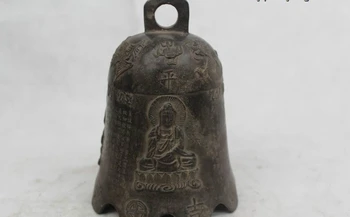 7"Chinese Folk Pure Bronze excellent Lucky Buddha Kwan-Yin Bell
7"Chinese Folk Pure Bronze excellent Lucky Buddha Kwan-Yin Bell
