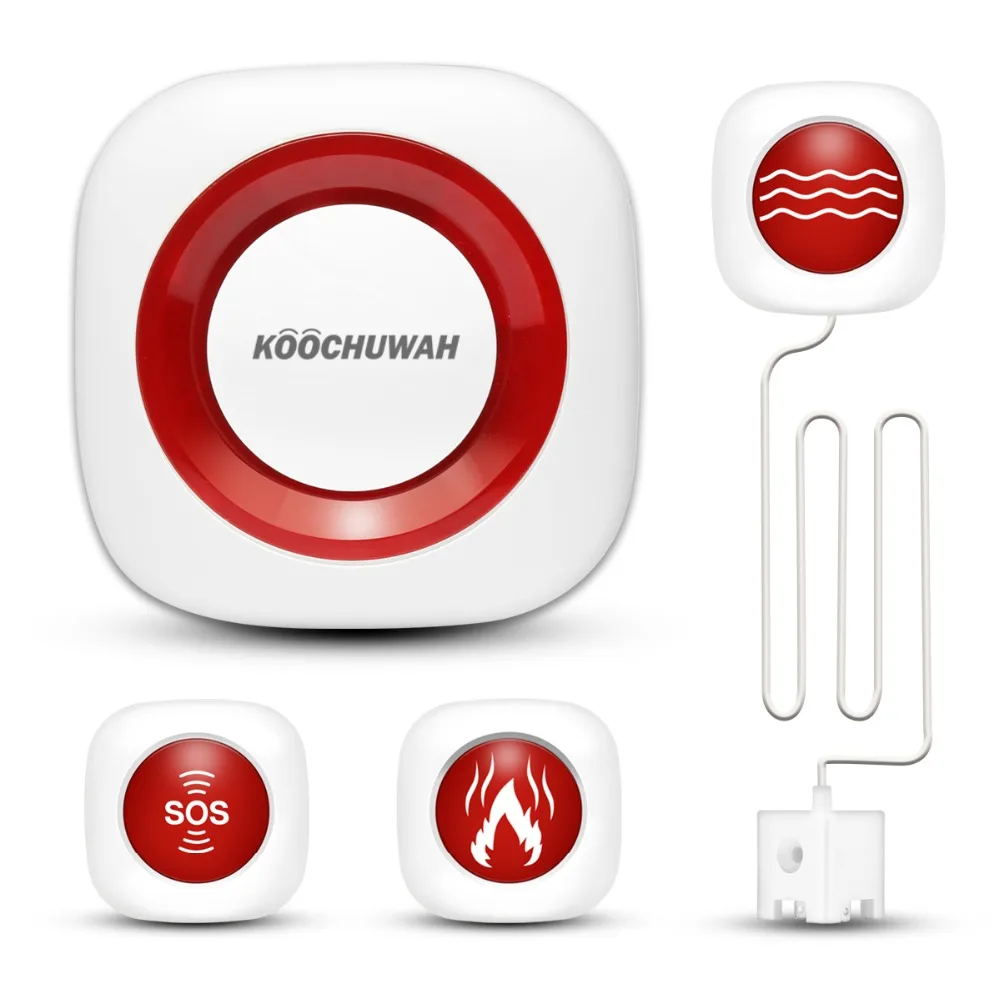 Koochuwah GSM Alarm System for Home Phone Call Information Reminder Wireless Residential Alarm + SOS Panic Button for Security
Koochuwah GSM Alarm System for Home Phone Call Information Reminder Wireless Residential Alarm + SOS Panic Button for Security