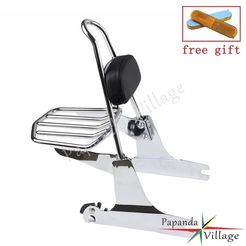 Chrome Motorbike Steel Luggage Rack Detachable Passenger Backrest Pad Sissy Bar for Harley Davidson Softail 2000-later
Chrome Motorbike Steel Luggage Rack Detachable Passenger Backrest Pad Sissy Bar for Harley Davidson Softail 2000-later
