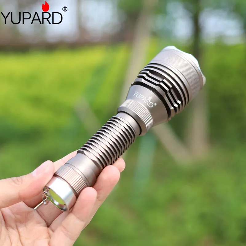 Фонарик yupard светодиодный T6 высокой мощности 5 режимов работы тактический фонарь