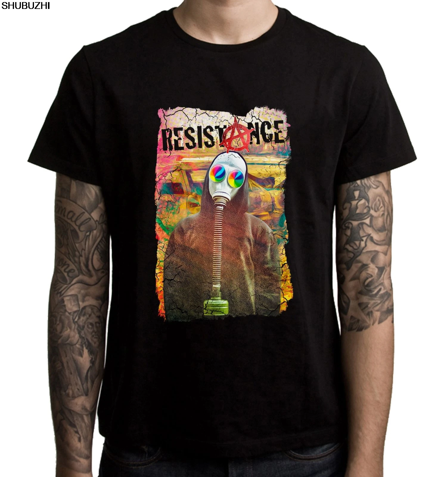 Resistance Anarchy Symbol Political Men's T-Shirt - Punk Anarchist Political Cool Casual pride t shirt men Unisex New shubuzhi
Resistance Anarchy Symbol Political Men's T-Shirt - Punk Anarchist Political Cool Casual pride t shirt men Unisex New shubuzhi