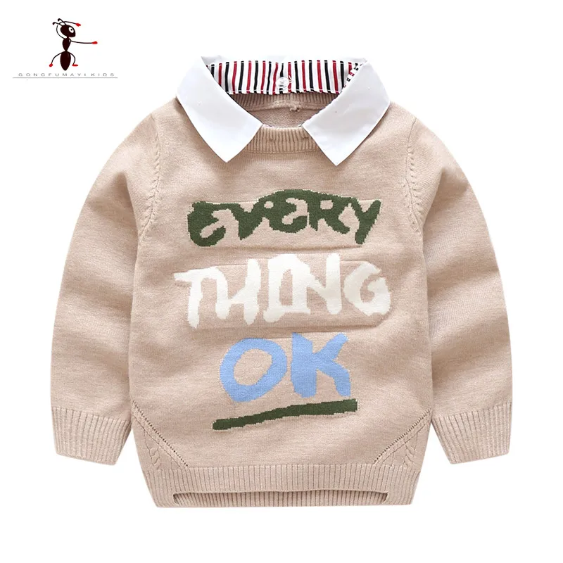 2018Kung Fu Ant Autumn Winter Turn-down Collar Boys Sweater pullover Sweater Print Letter24M Baby Tops Children's Clothing 3523
2018Kung Fu Ant Autumn Winter Turn-down Collar Boys Sweater pullover Sweater Print Letter24M Baby Tops Children's Clothing 3523