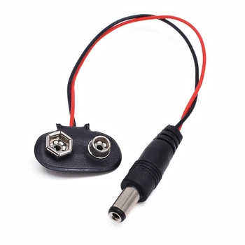 DC 9V Battery Button Power Cable Battery Buckle Snaps Power Cable Connector DC5.5*2.1 For Arduino
DC 9V Battery Button Power Cable Battery Buckle Snaps Power Cable Connector DC5.5*2.1 For Arduino
