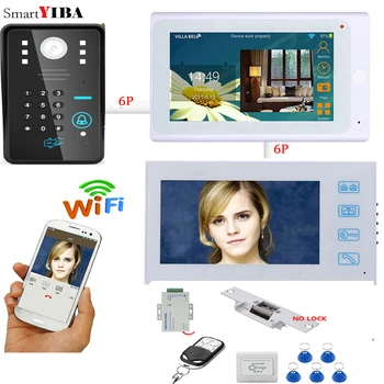 SmartYIBA RFID Password Video Intercom 2x 7 Inch LCD Wifi Wireless Video Door Phone Doorbell KIT+Electric Door Lock APP Control
SmartYIBA RFID Password Video Intercom 2x 7 Inch LCD Wifi Wireless Video Door Phone Doorbell KIT+Electric Door Lock APP Control