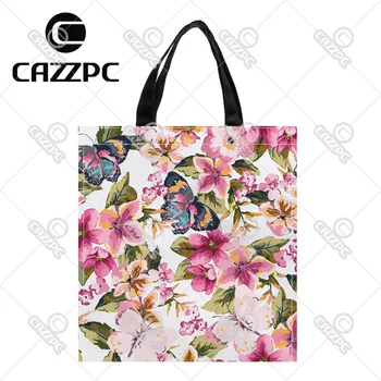 Beautiful Butterfly with tropical floral Pattern Print Custom individual waterproof Nylon Fabric shopping bag gift bag Pack of 2
Beautiful Butterfly with tropical floral Pattern Print Custom individual waterproof Nylon Fabric shopping bag gift bag Pack of 2