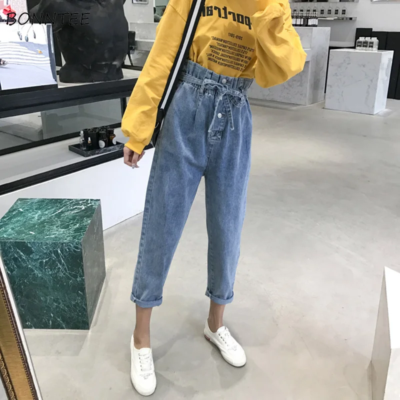 Jeans Women All-match Korean Style Trendy Soft Ladies Simple Loose Sashes Autumn 2019 Chic Womens Long Trousers Harajuku Lovely
Jeans Women All-match Korean Style Trendy Soft Ladies Simple Loose Sashes Autumn 2019 Chic Womens Long Trousers Harajuku Lovely