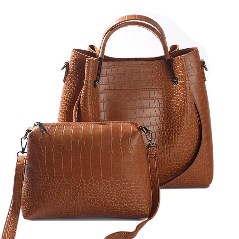 Women Bag Leather Handbag Shoulder Bag Crossbody Handbag Crocodile Pattern 2 Sets Composite Bags Spring 2018 New Women Handbag
Women Bag Leather Handbag Shoulder Bag Crossbody Handbag Crocodile Pattern 2 Sets Composite Bags Spring 2018 New Women Handbag