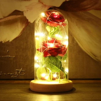 Valentine's Gifts Beauty and Beast Red Rose Glass Cover Dome on Wooden Base Room Layout Decorate 2M 20 LED ( without flower )
Valentine's Gifts Beauty and Beast Red Rose Glass Cover Dome on Wooden Base Room Layout Decorate 2M 20 LED ( without flower )