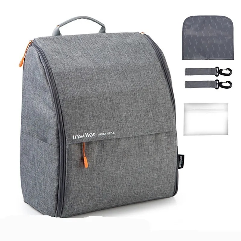 INSULAR Fashion Simple Diaper Bag Backpack Nappy Mummy Bag Baby Bags for Mom Dad with Stroller Straps/Changing Pads/Wet bag
INSULAR Fashion Simple Diaper Bag Backpack Nappy Mummy Bag Baby Bags for Mom Dad with Stroller Straps/Changing Pads/Wet bag