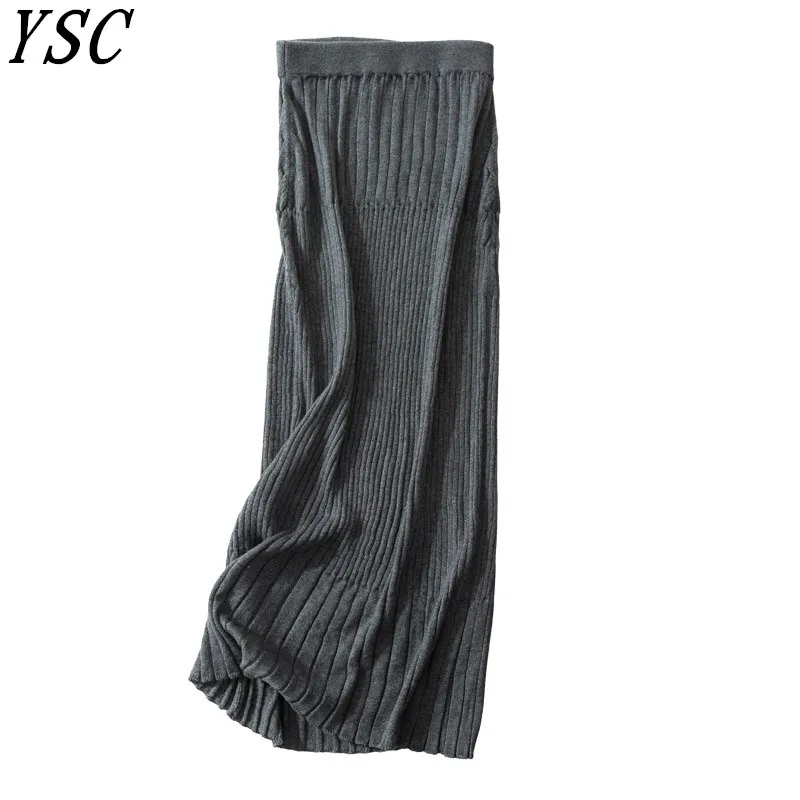 YSC 2019 winter Latest style Women's Knitted Cashmere Wool Skirt Solid color Ribbed Edge Decoration high quality skirt
YSC 2019 winter Latest style Women's Knitted Cashmere Wool Skirt Solid color Ribbed Edge Decoration high quality skirt