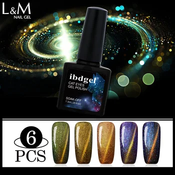 6pcs/Lot ibdgel Chameleon Cat Eyes Gel 3D/5D Colors Magnet Cat Eyes Gel Lacquer Soak Off UV LED Cat Eyes
6pcs/Lot ibdgel Chameleon Cat Eyes Gel 3D/5D Colors Magnet Cat Eyes Gel Lacquer Soak Off UV LED Cat Eyes