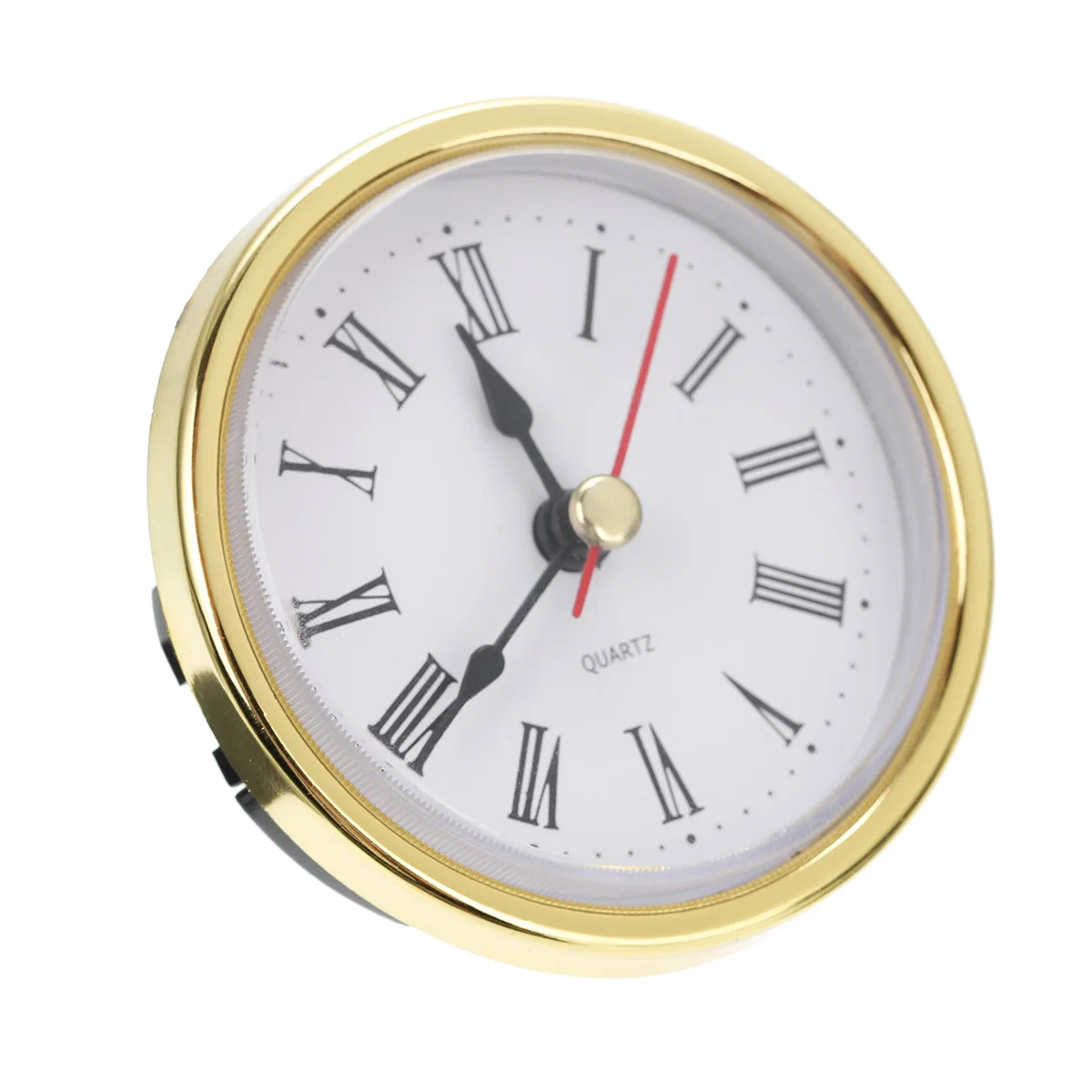 65mm Gold Clock Quartz Movement Shellhard Insert Roman Numeral DIY Clock Accessories 2-1/2"