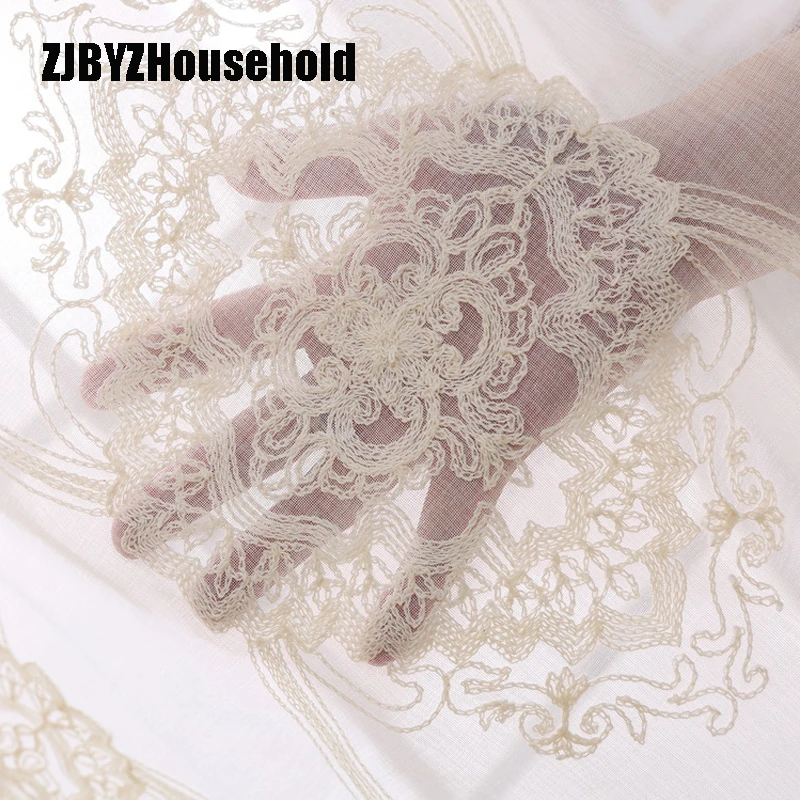 European Cotton Embroidery Curtain Shading Tulles for Living Dining Room Bedroom
European Cotton Embroidery Curtain Shading Tulles for Living Dining Room Bedroom