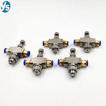 Air atomizing nozzle,adjustable flow rate and spray angle humidifying air atomizing spray nozzle,air&water mixing misting nozzle
Air atomizing nozzle,adjustable flow rate and spray angle humidifying air atomizing spray nozzle,air&water mixing misting nozzle