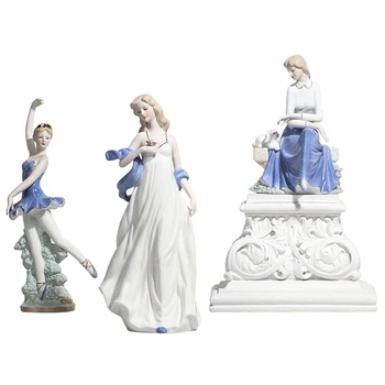 European Style Ballet Girl Sculpture Figurines Creative Ceramic Crafts Ornament Miniatures Home Decor Accessories Birthday Gifts
European Style Ballet Girl Sculpture Figurines Creative Ceramic Crafts Ornament Miniatures Home Decor Accessories Birthday Gifts