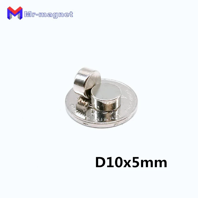 

100pcs 10x5 magnet 10x5mm Super strong sticking neo neodymium D10x5 magnets N35 D10x5mm, 10*5mm permanent magnet 10*5